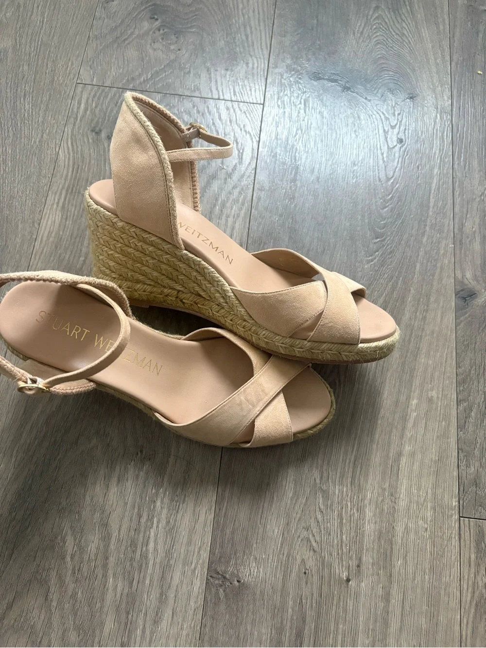 Stuart Weitzman suede crisscross
